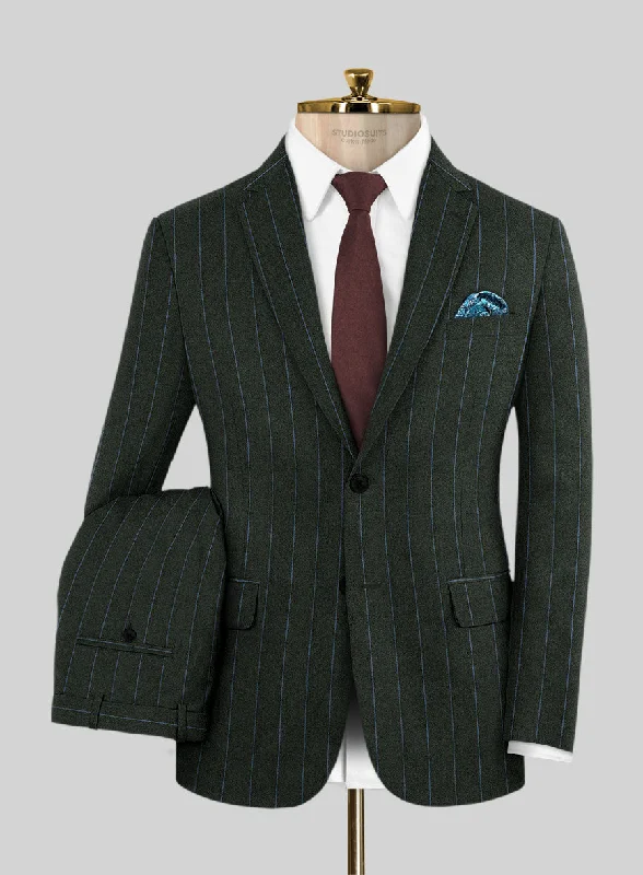 Everyday Apparel Caccioppoli Orgi Green Wool Suit