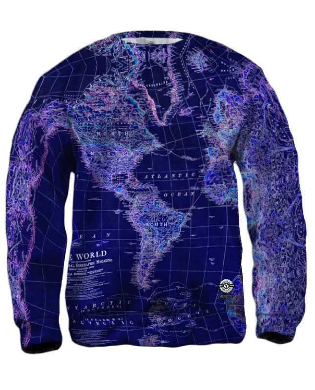 Summer Wear World Map Neon Close