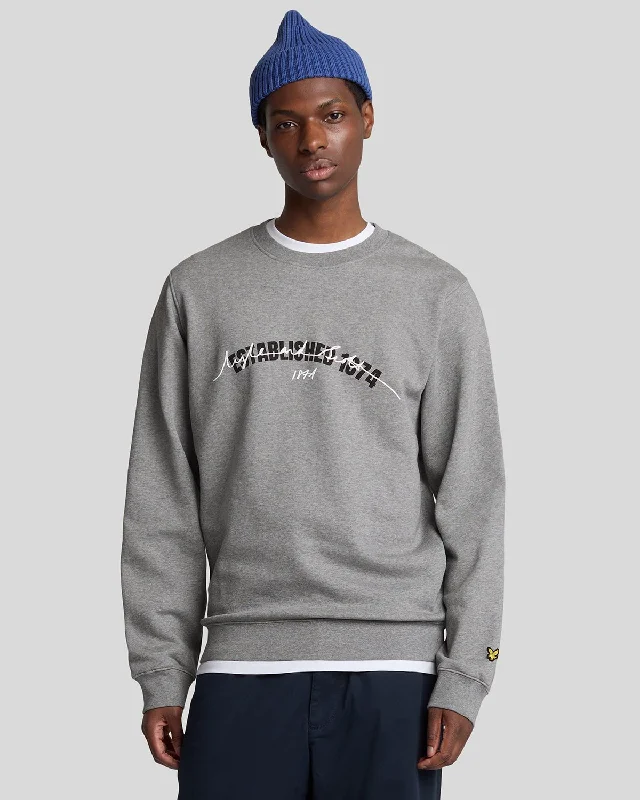 Comfort Clothes Established 1874 Graphic Crew Neck Sweatshirt
