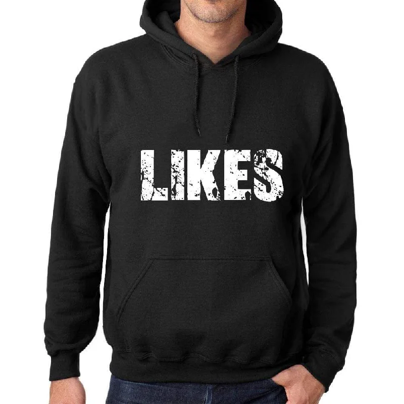 Lightweight Jackets Men's Women's Unisex Printed Graphic Cotton Hoodie Soft Heavyweight Hooded Sweatshirt Pullover Popular Words LIKES Deep Black Lightweight Jackets Men's Women's Unisex Printed Graphic Cotton Hoodie Soft Heavyweight Hooded Sweatshirt Pullover Popular Words LIKES Deep Black