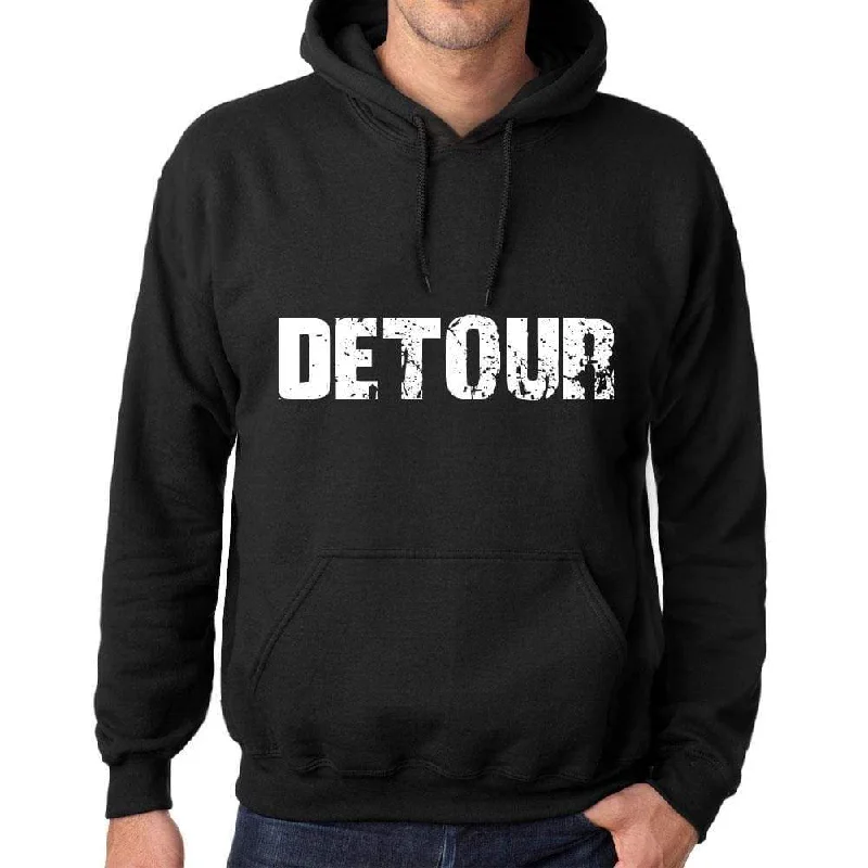 Outdoor Gear Men's Women's Unisex Printed Graphic Cotton Hoodie Soft Heavyweight Hooded Sweatshirt Pullover Popular Words DETOUR Deep Black Outdoor Gear Men's Women's Unisex Printed Graphic Cotton Hoodie Soft Heavyweight Hooded Sweatshirt Pullover Popular Words DETOUR Deep Black