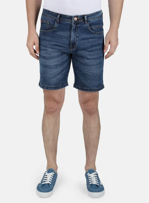 Trendy Shoes Mens Blue Light Wash Short