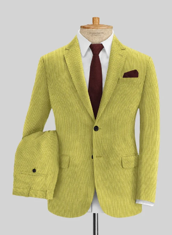Layered Styles Solbiati Lime Green Corduroy Suit