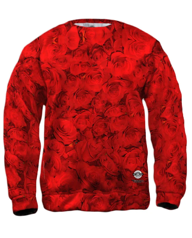Trendy Pants Valentines Day Rose Pattern