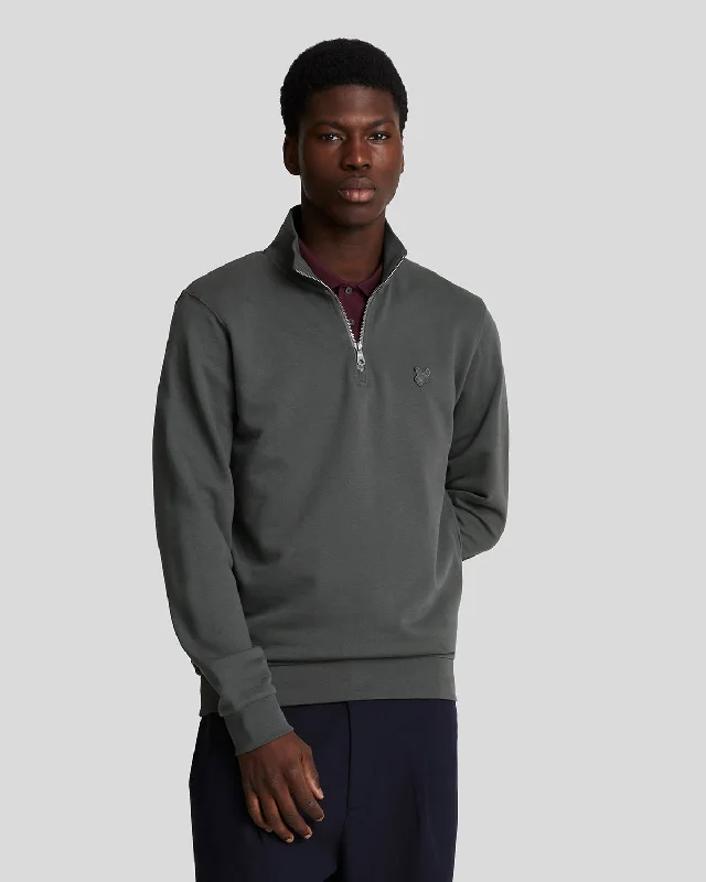 Travel Wardrobe Tonal Eagle 1/4 Zip Sweatshirt