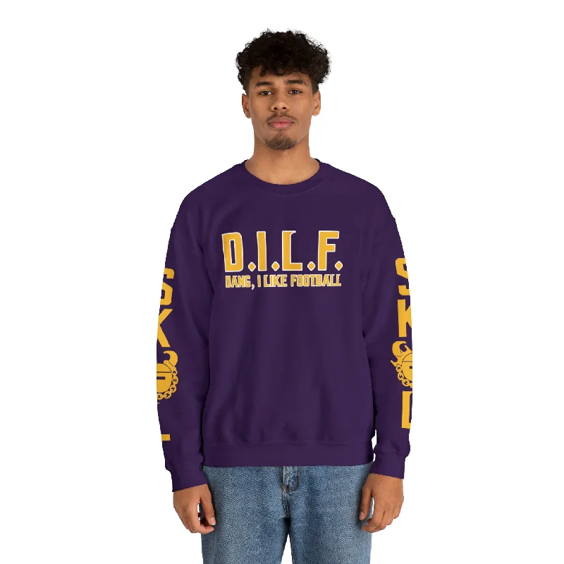 Layered Clothing Unisex Heavy Blend™ Crewneck - D.I.L.F. + The Original (Sleeves)
