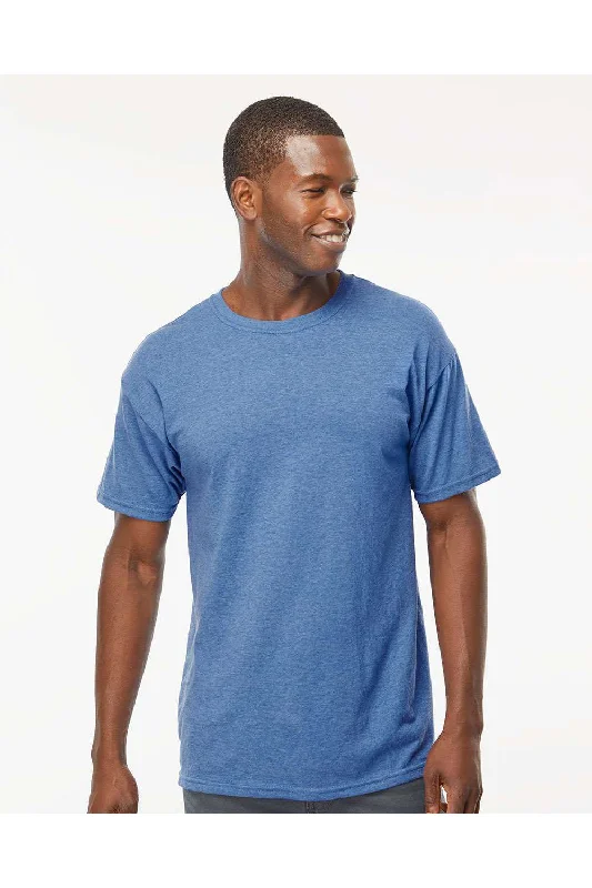 Comfortable Fits M&O Mens Gold Soft Touch Short Sleeve Crewneck T-Shirt - Heather Royal Blue Comfortable Fits M&O Mens Gold Soft Touch Short Sleeve Crewneck T-Shirt - Heather Royal Blue