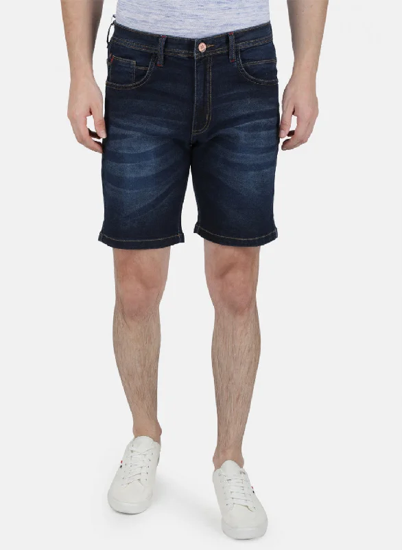 Premium T-shirts Mens Blue Light Wash Short