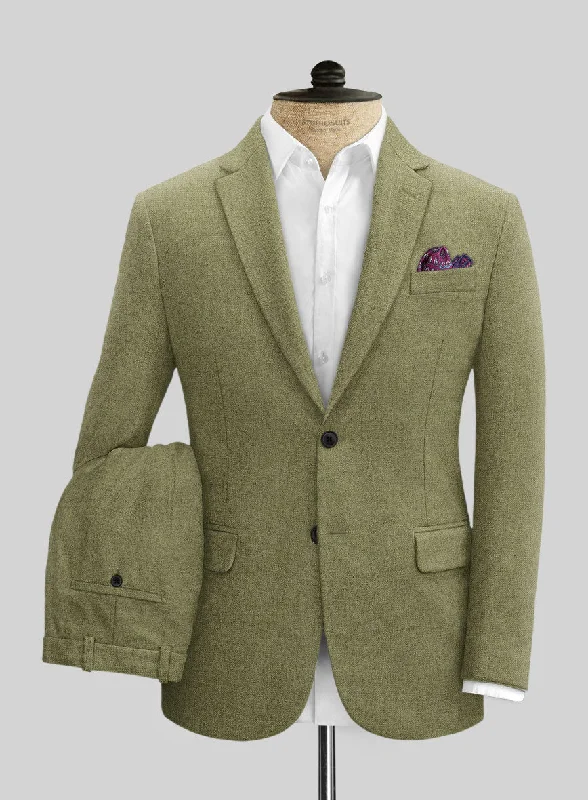 Versatile Wear Naples Martini Green Tweed Suit