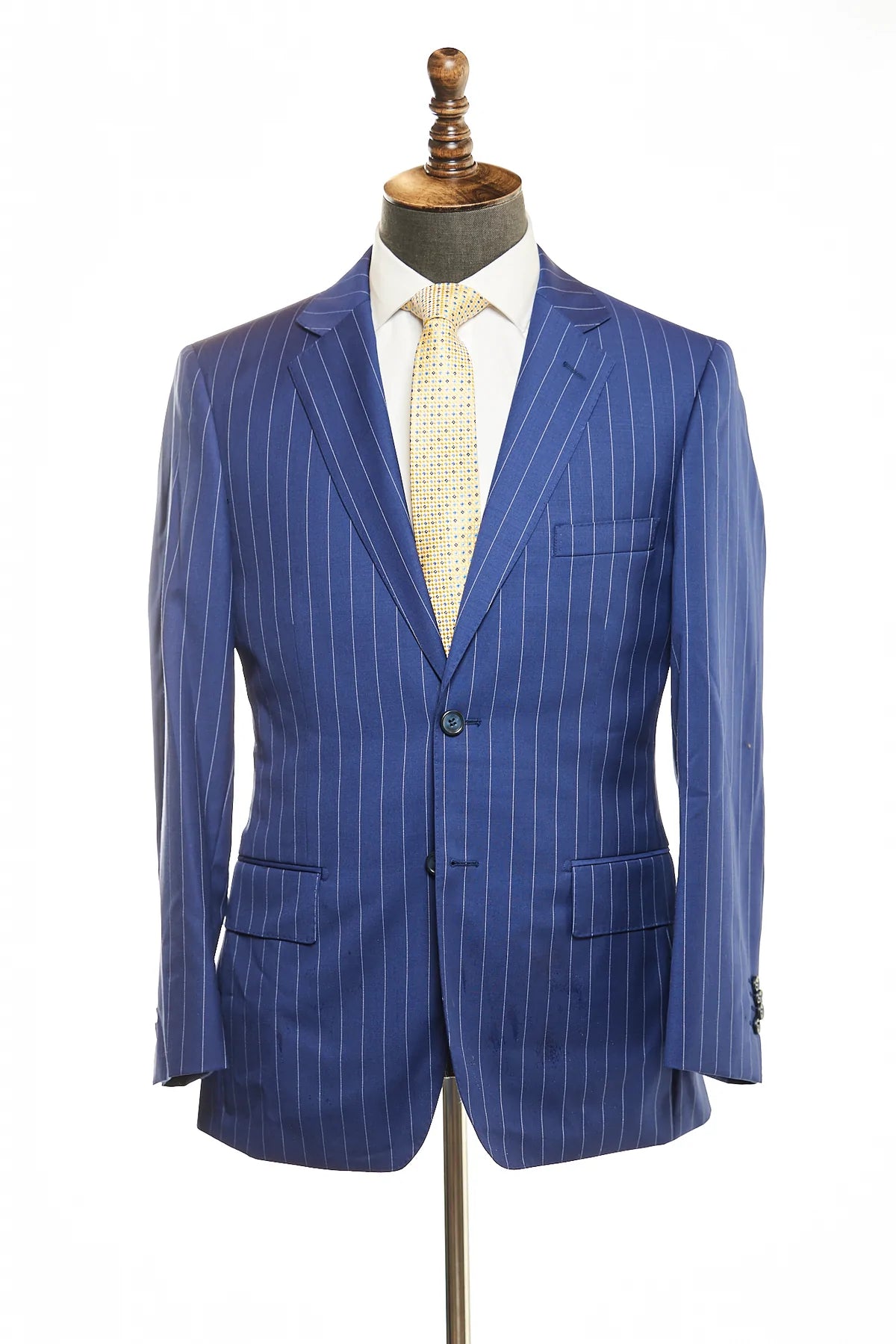 Warm Jackets Classic Fit Navy and White Pinstripe Sport Jacket ST-422