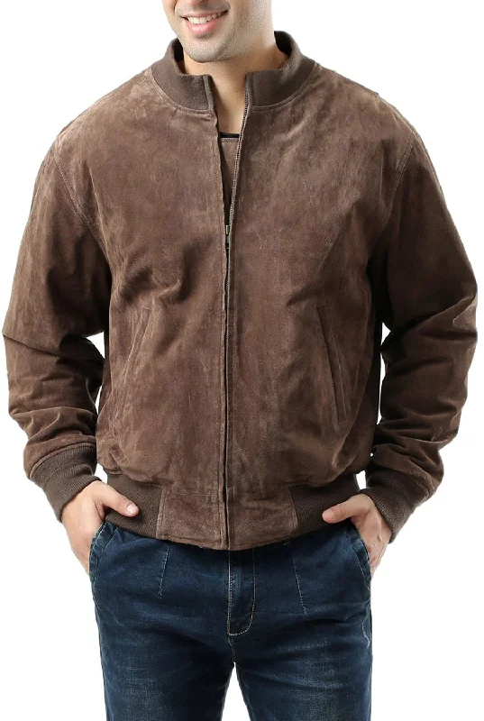 Fashion Bottoms Landing Leathers Men WWII Suede Leather Tanker Jacket