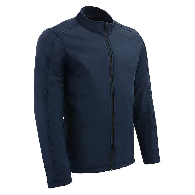 Practical Clothing Milwaukee Leather MPM1763 Men's Blue Waterproof Lightweight Soft Shell Jacket Practical Clothing Milwaukee Leather MPM1763 Men's Blue Waterproof Lightweight Soft Shell Jacket