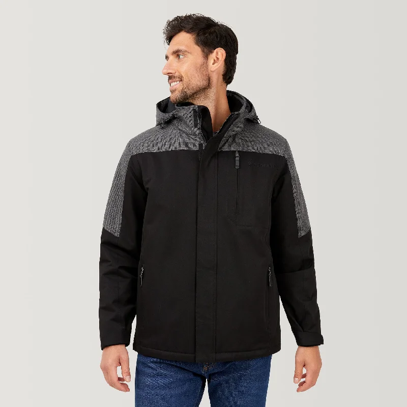 Chic Styles Men's High Alps II Brawny Canvas Parka Jacket