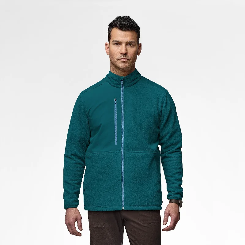 Bold Outfits Slate Men's Micro Fleece Zip Jacket - Caribbean