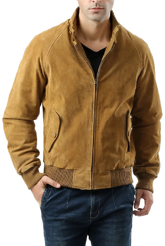 Casual Trousers Landing Leathers Men WWII Suede Leather Bomber Jacket