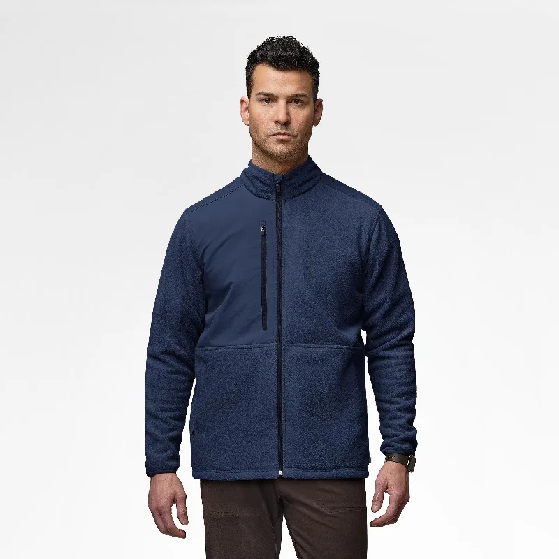 Relaxed T-shirts Slate Men's Micro Fleece Zip Jacket - Navy