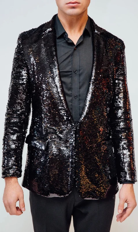 Urban Gear Any Old Iron Black Sequin Jacket