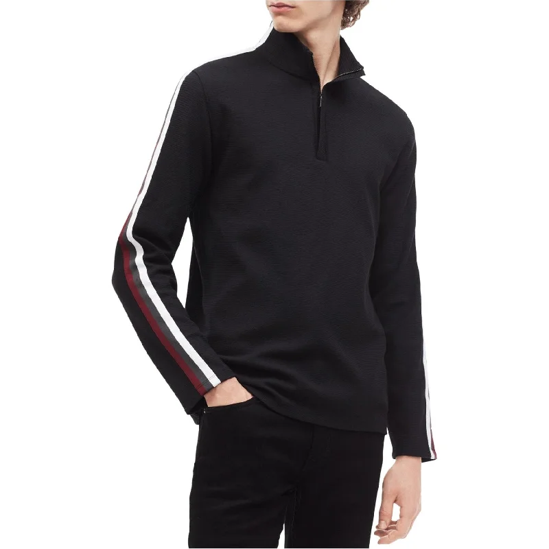 Casual Trousers Calvin Klein Mens 1/4 Ribbed Pullover Sweater