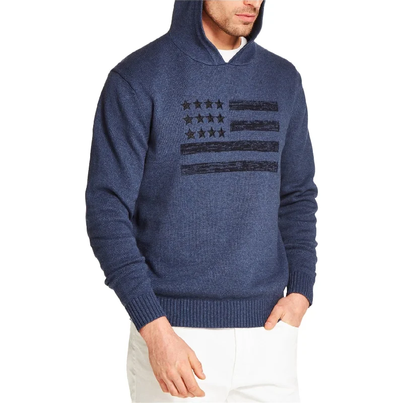 Relaxed Looks Weatherproof Mens Flag Hooded Sweater