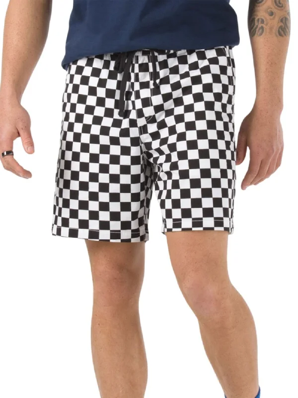 All-Day Wear Range Relaxed Checkerboard Elastic Shorts