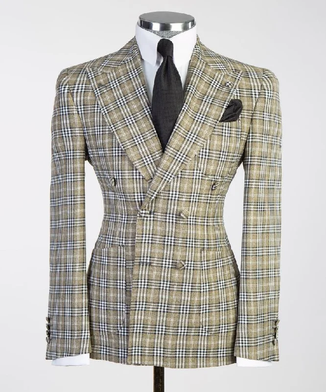 Stylish Jackets Plaid Suit
