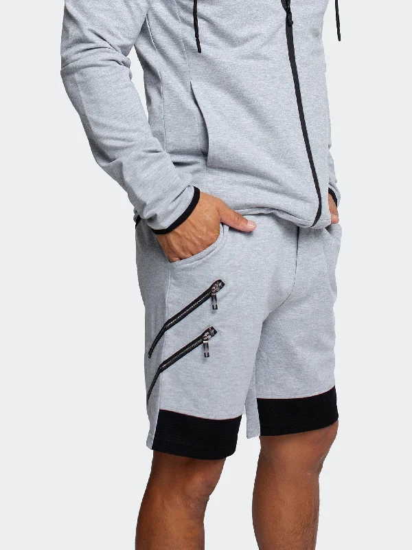 Sleek Tops Short 2zippers Grey