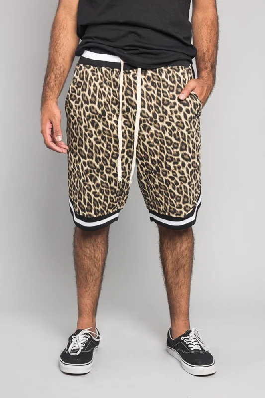Comfortable Fits Animal Print Basketball Shorts