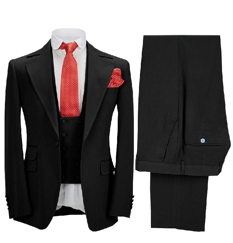 Bold Outfits Men's 3 Pieces Formal Notch Lapel Tuxedos Prom Groomsmen (Blazer+Vest+Pants) Bold Outfits Men's 3 Pieces Formal Notch Lapel Tuxedos Prom Groomsmen (Blazer+Vest+Pants)
