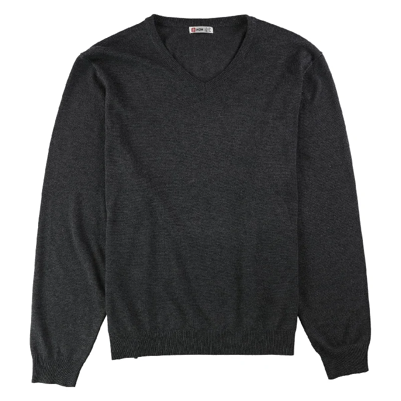 Urban Outfits H2H Mens Heathered Pullover Sweater, Grey, XX-Large