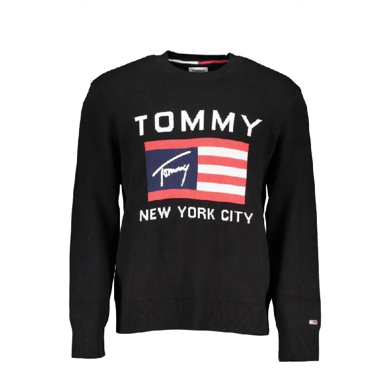 Outdoor Gear Tommy Hilfiger Black Cotton Men Men's Sweater