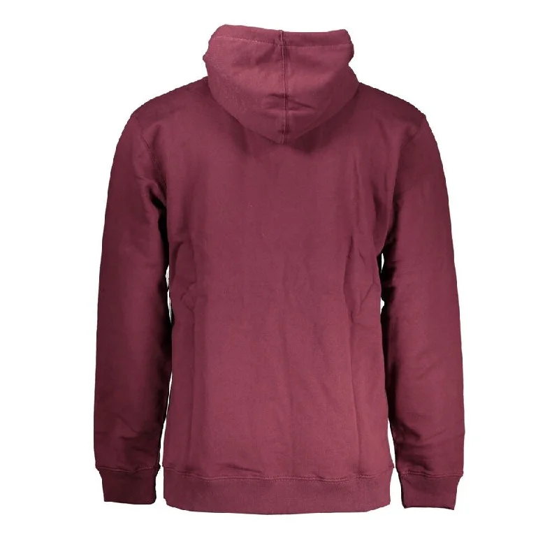 Minimalist Pieces Vans Chic Pink Fleece Hooded Men's Sweatshirt