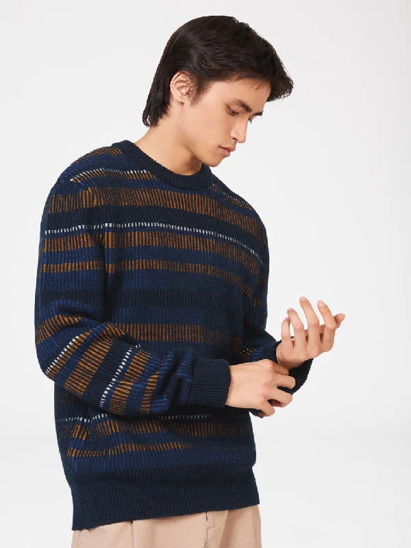Sporty Jackets B by Ben Sherman Stripe Knit Sweater