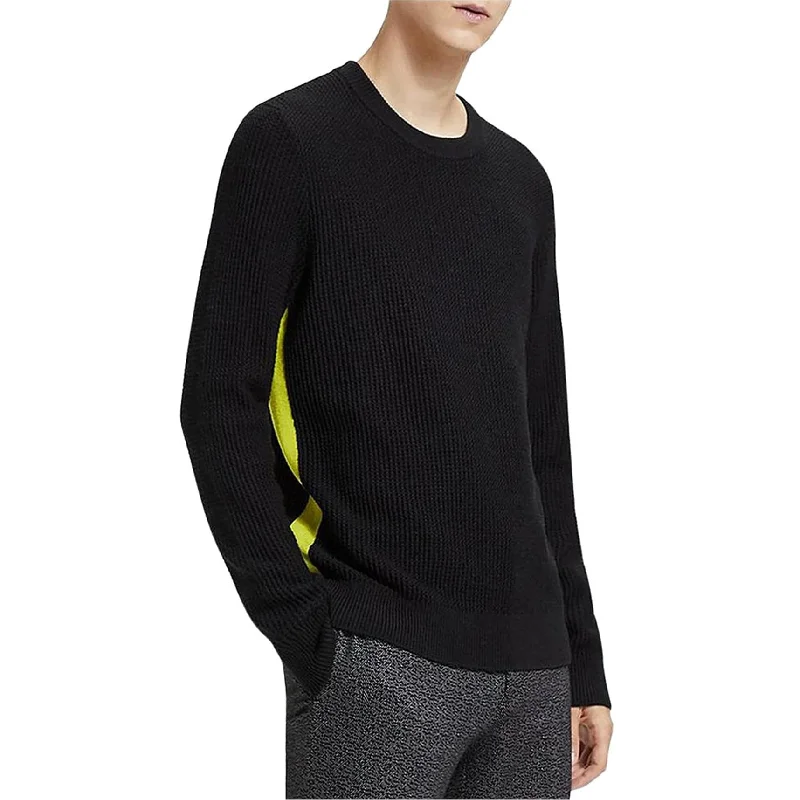 Travel Wear Theory Mens Textured Pullover Sweater