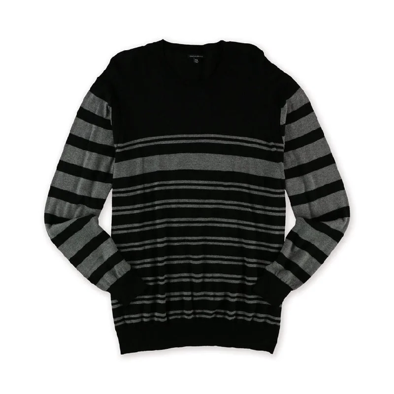 Layered Clothing Sons Of Intrigue Mens Horizontal Stripe Pullover Sweater