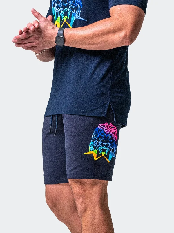 Sports Gear Shorts Neon Navy