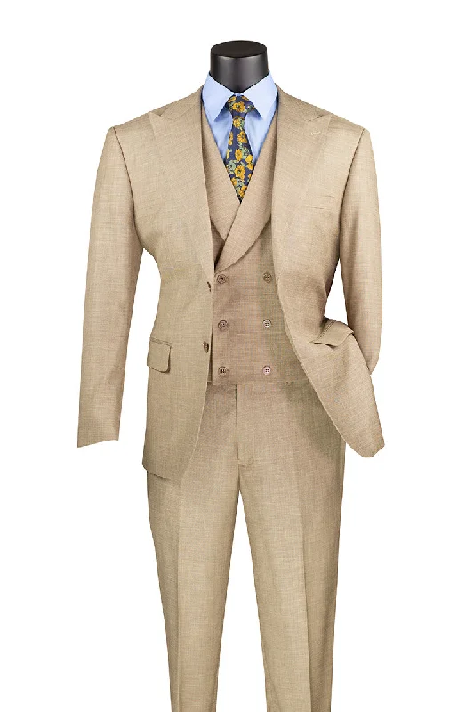 Smart Pants (44R) Modern Fit 2 Piece Suit with Adjustable Waist Band Pants