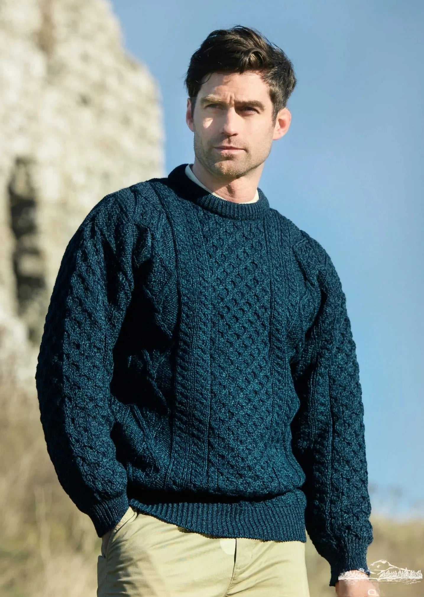 Casual Trousers Inis Mor Aran Sweater | Blackwatch