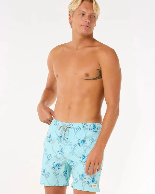 Relaxed Looks Surf Revival Floral Volley 16" Boardshorts