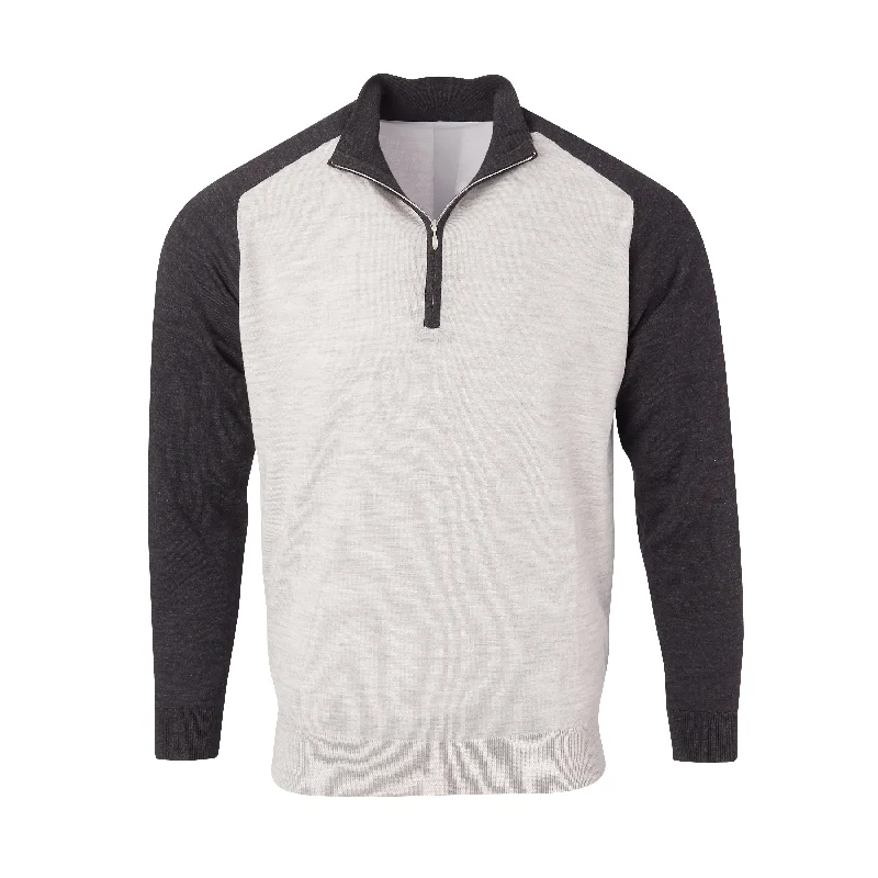 Formal Shirts THE CHITOWN RAGLAND MERINO HALF ZIP PULLOVER - IS75788HLS