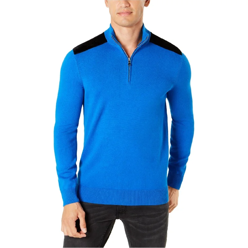 Basic Essentials I-N-C Mens Velvet Shoulder Knit Sweater