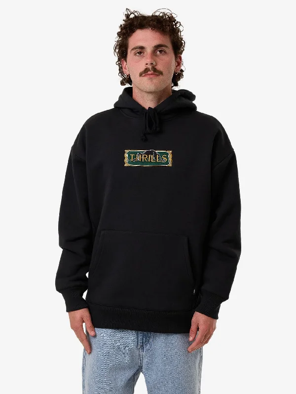 Formal Casuals Behind It All Slouch Pull On Hood - Pirate Black
