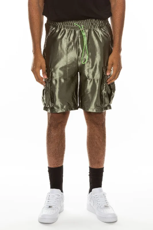 Smart Suits Satin Street Cargo Shorts