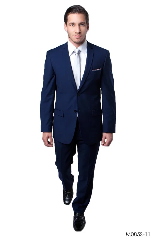Street Style Tops LA Merchandise LAM085SSA Ultra Slim Fit Blue Suit