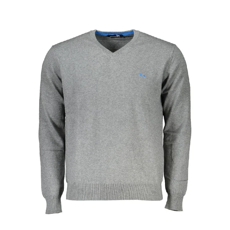Sleek Designs Harmont & Blaine V-Neck Cotton Blend Sophisticated Men's Sweater