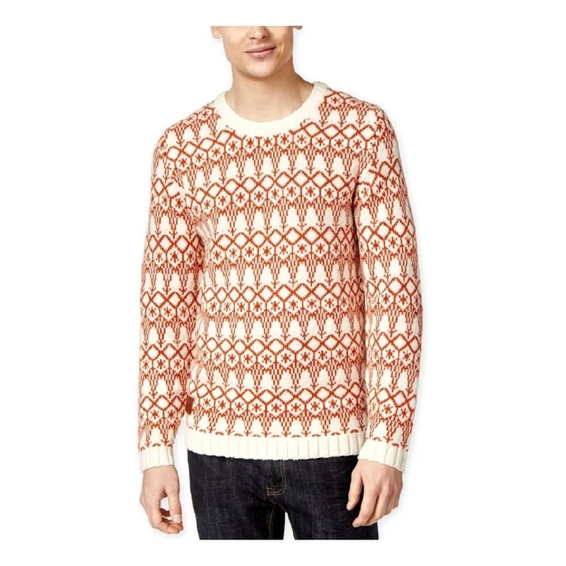 Bold Colors WeSC Mens Helmut Pullover Sweater, White, XX-Large