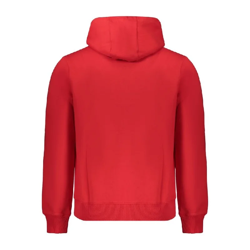 Sporty Designs Napapijri Red Cotton Men's Sweater