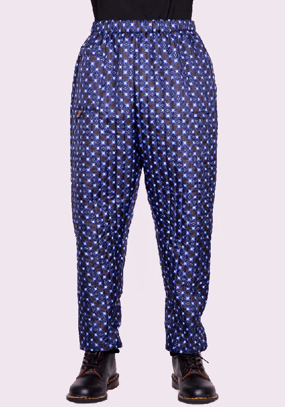 Formal Shirts BLESS N°75 3096 MONPE PANTS FLORAL PRINT BLACK/BLUE/BROWN