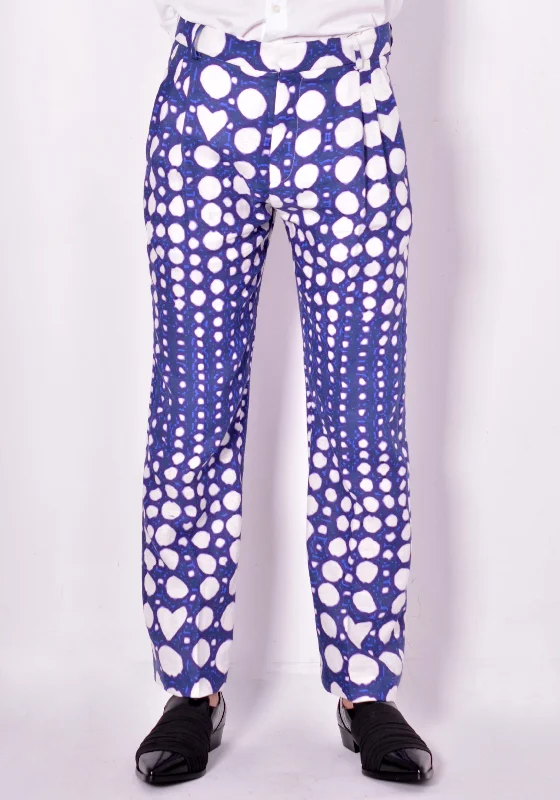 Modern Basics CHARLES JEFFREY LOVERBOY CJLSS21SMTM PIX POLKA TROUSER BLUE