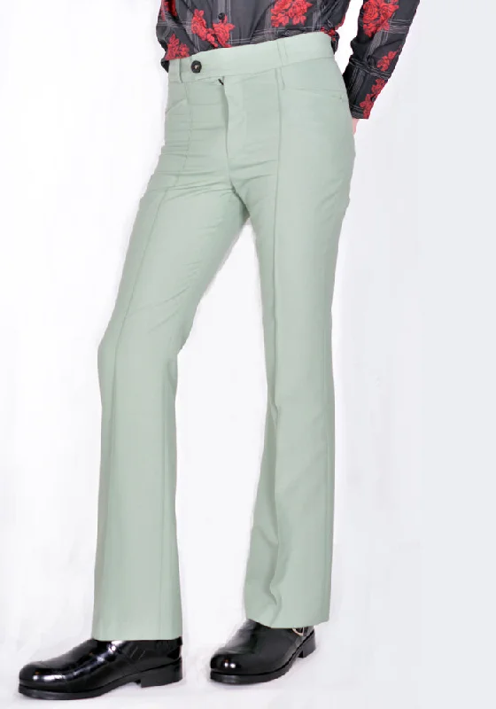 Stylish Suits ERNEST W. BAKER PT14 FLARE TROUSERS PASTEL GREEN