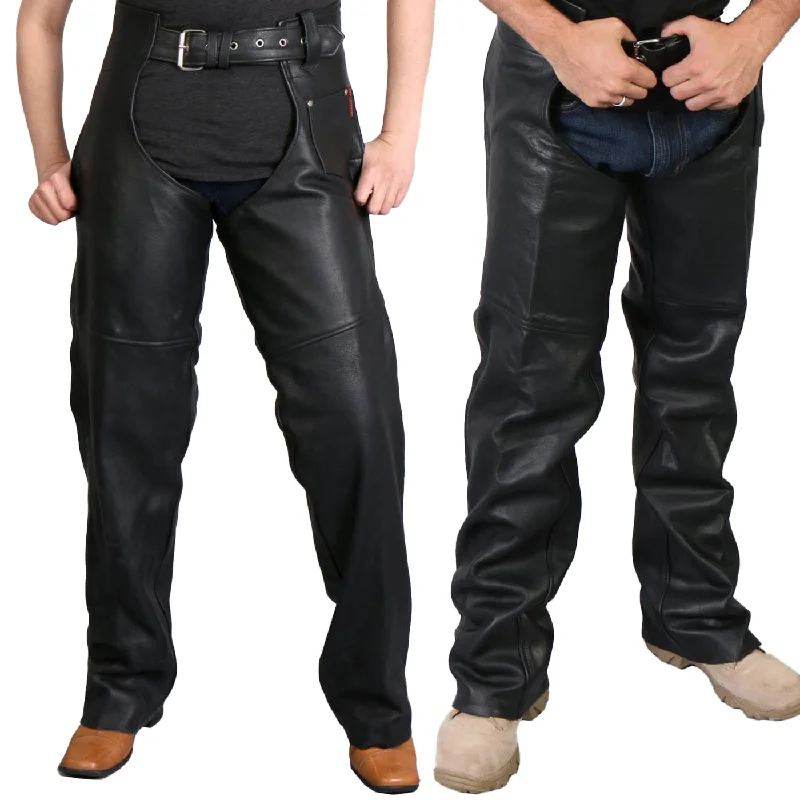 Office Outfits Hot Leathers CHM1005 Best Quality Fully Lined Unisex Black Leather Chaps Office Outfits Hot Leathers CHM1005 Best Quality Fully Lined Unisex Black Leather Chaps